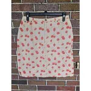 Liz Claiborne Women's Bright Colorful Floral Straight Skirt Size 16 Flower